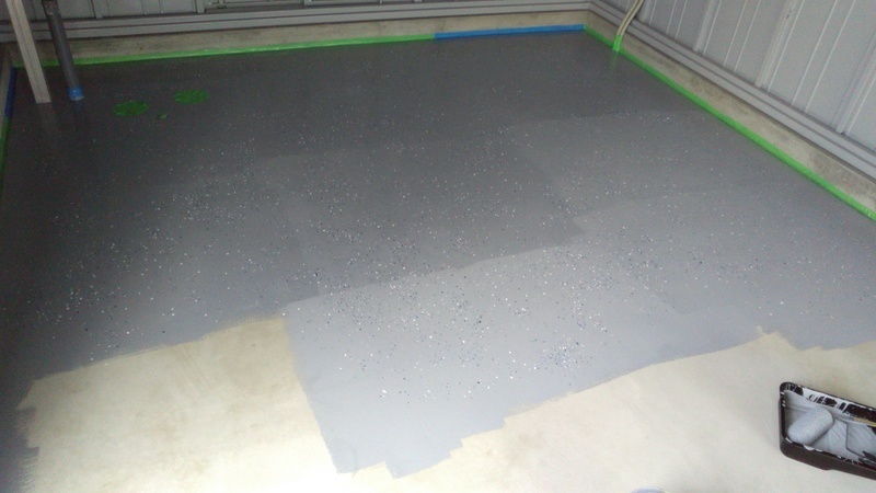 ガレージカスタム 床塗装diy ぱんだガレージ ガレージ 車整備 Diy日記